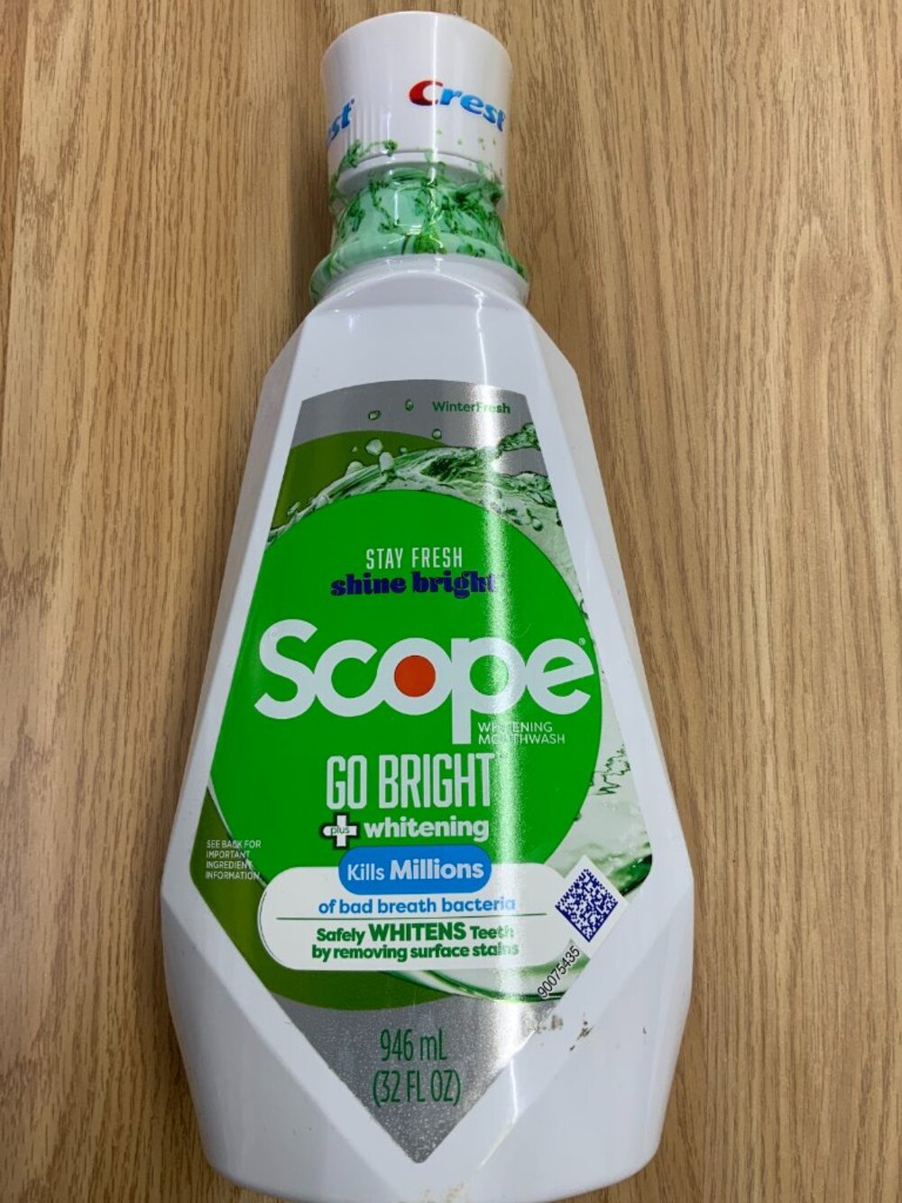 Crest Scope Whitening Mouthwash, Go Bright + Whitening, 32 fl oz